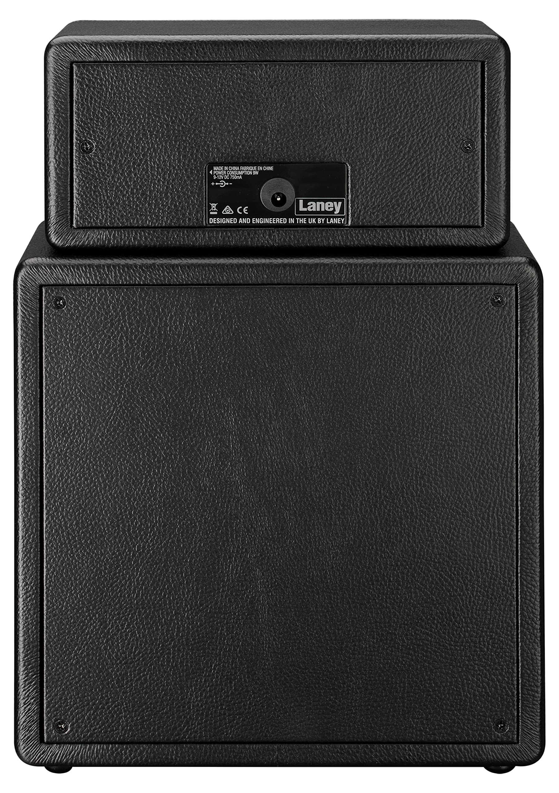 Laney MINISTACK-IRON Battery Powered Guitar Amp – Compact 6W Mini Stack with 4 Speakers, Clean/Drive, Delay, LSI Smartphone Input, AUX In, Headphone Out & Free Ultimate Guitar Subscription - Ironheart