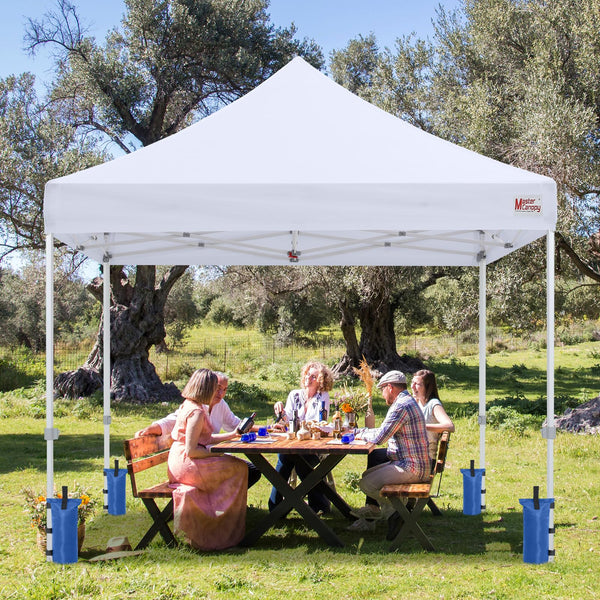 MASTERCANOPY Set of 4 Gazebo Sand Weights SandBags with Pothook for Pop Up Portable Folding Canopy, (Small, Black, Up to 31KG IN TOTAL)