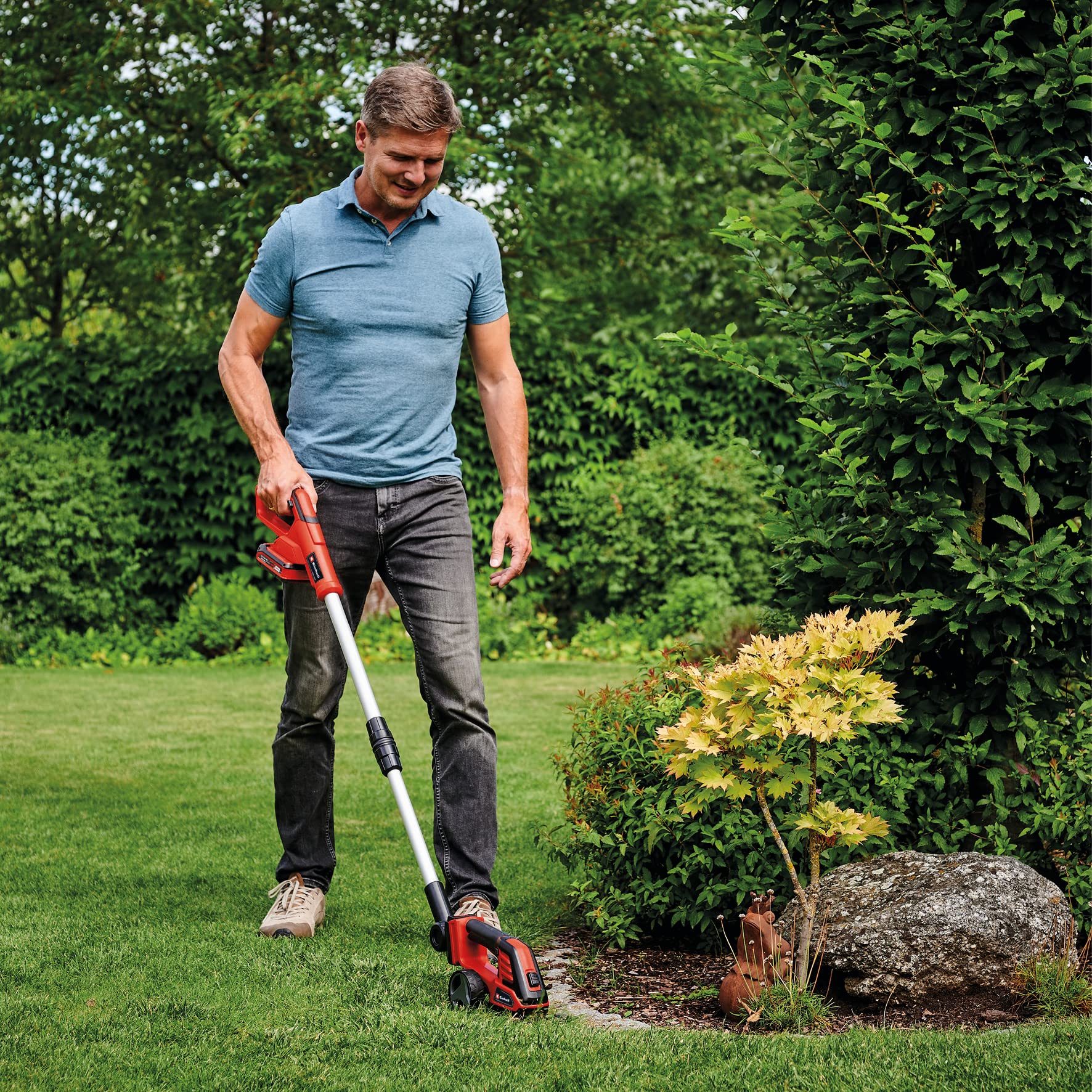 Einhell Power X-Change 18V Cordless Electric Shears With Telescopic Handle - Easy Change 2 Blade System For Cutting Grass, Brushes And Shrubs - GE-CG