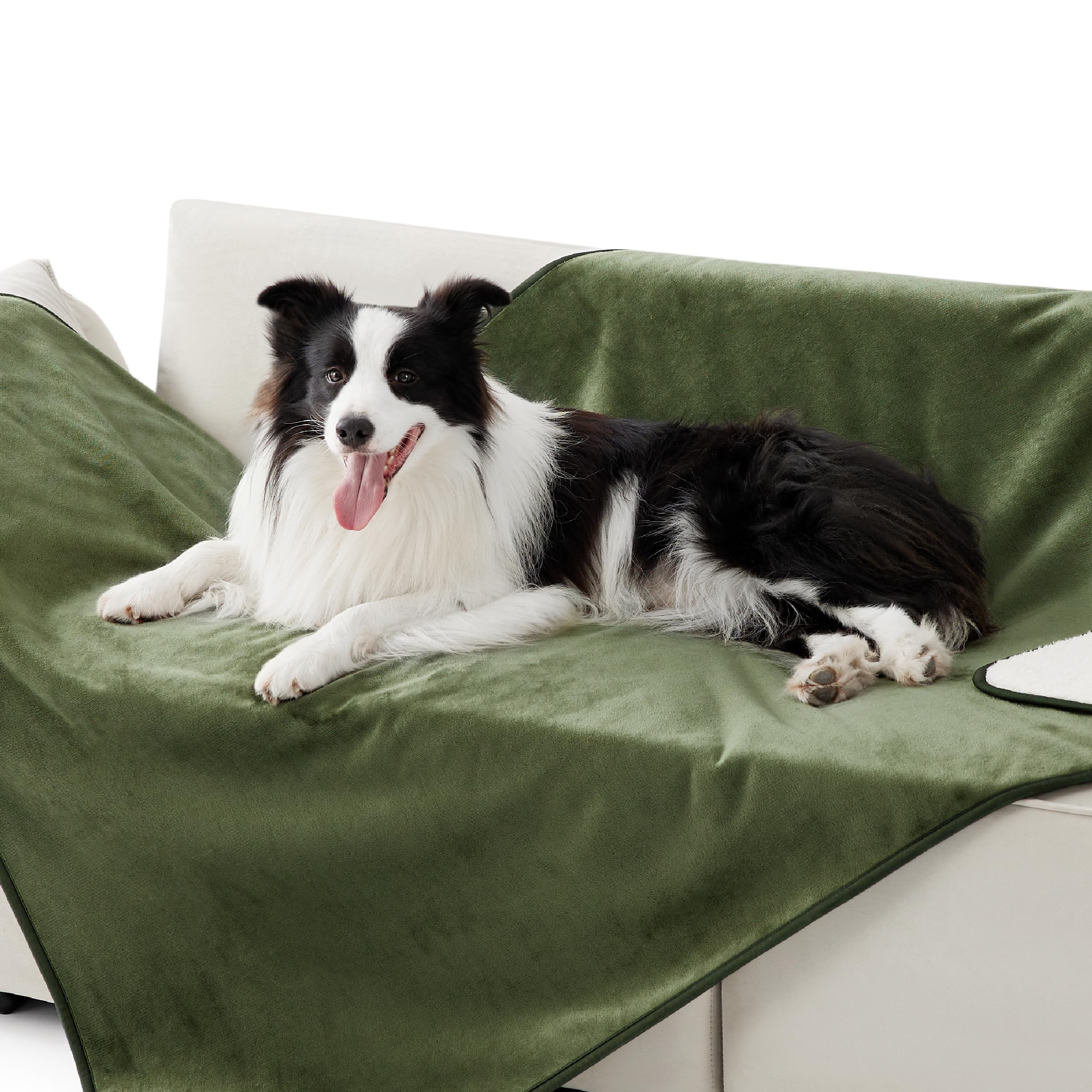 Lesure Waterproof Fleece Blanket Washable - 152x203cm Ultra Soft Grey Dog Blanket Over Sofa Bed Garden, Twin/Double Throw with Soft Plush, Fit All Season