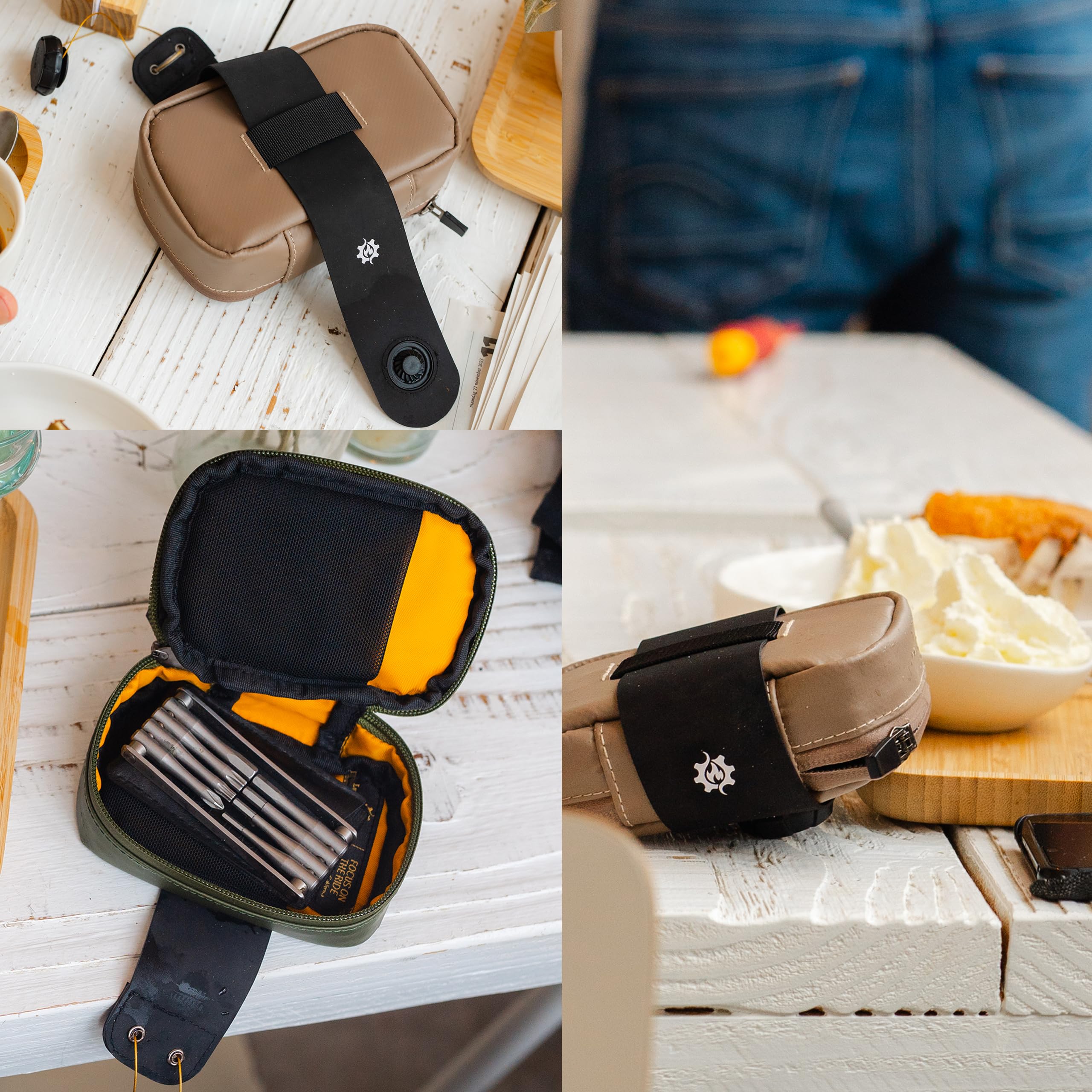 Lumiere & Co. Falcon Magnetic Bike Saddle Bag – 0.69L | 6" x 3.5" x 2" | Sleek Minimalist Brick Design, Fast Magnetic Buckle Attachment | Road Cycling–Specific Bike Seat Bag (Black, Large)