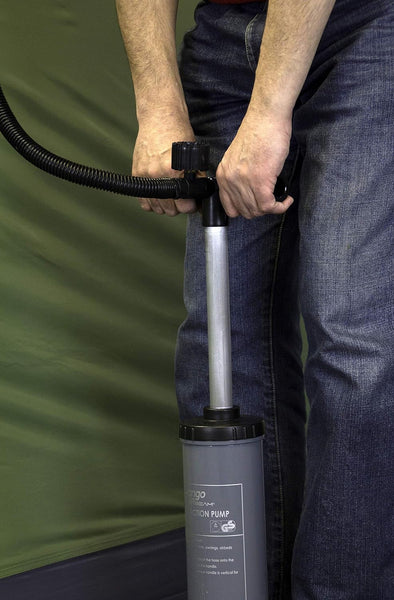 Vango Airbeam Odyssey Air 500 Villa Tent [Amazon Exclusive], 5 Man Inflatable Tent with Pump, Sun Canopy, Easy Pitch Family Camping, Epsom Green