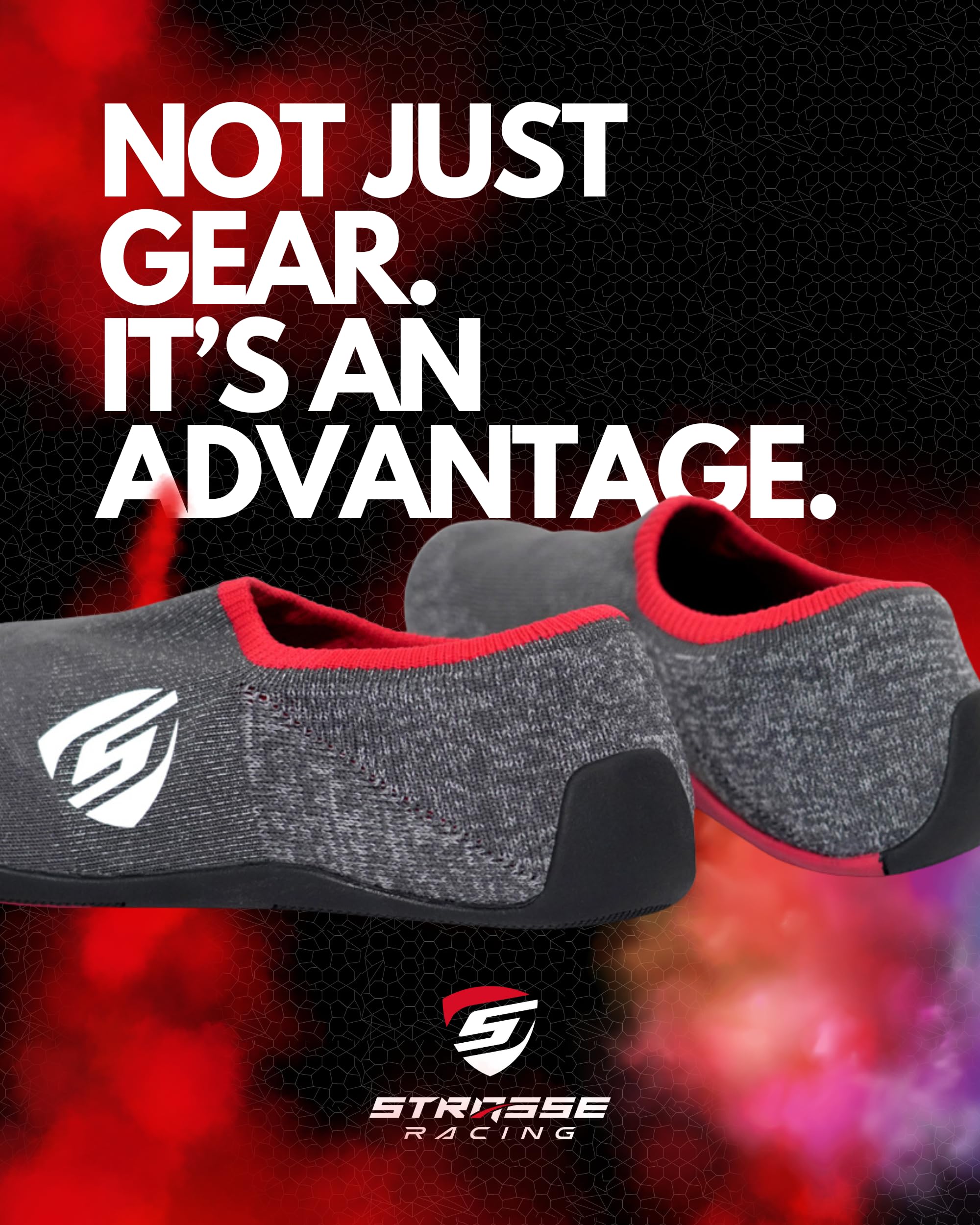 ＳＴＲＡＳＳＥ STRASSE SIM Driving Shoes Racing Shoes Gaming Shoes Grip Comfortable Pedal Work Hankon Steering Wheel Controller Cockpit Racing Game Gran Turismo PS4 PS7 Prestige Red