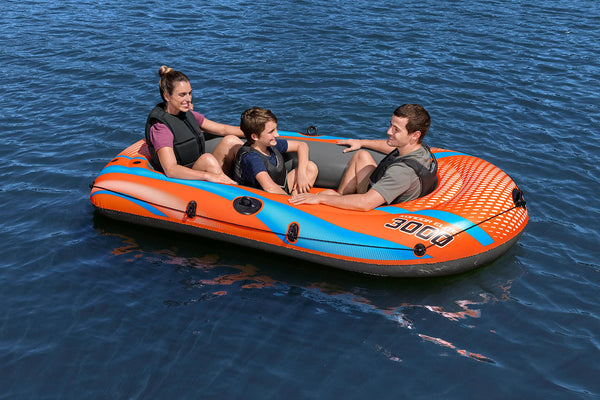 Bestway Inflatable Boat, Kondor Elite 2000, One-man Raft Heavy Duty Handles, Interlocking Valves, Multiple Sizes