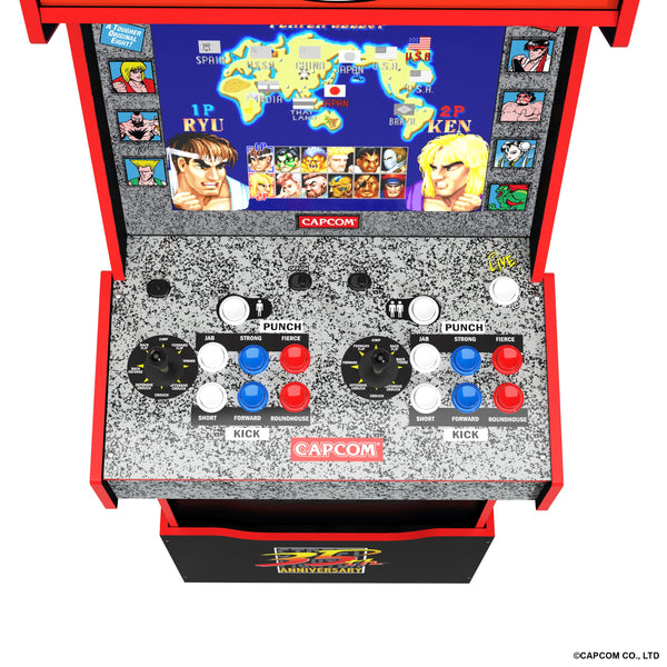 Arcade1Up STREET FIGHTER LEGACY 14 GAMES Wifi ENABLED ARCADE MACHINE