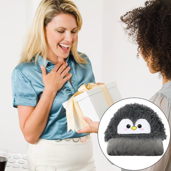 Shoppawhile Sloth Gifts for Women Wearable Hooded Blanket Soft Cute Warm Fluffy Sloth Hooded Blanket 59 * 51 inch