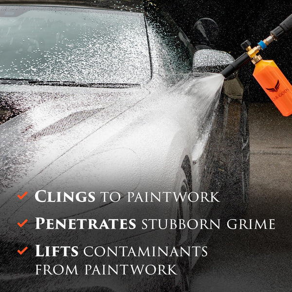 Car Gods Snow Foam Cannon/Lance - High Density Foaming Capabilities - Holds Up To 1L Of Concentrate
