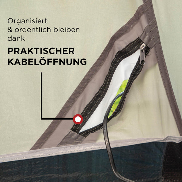 Coleman Waterfall 5 Family Tent | 5 Man Dome-Tunnel Hybrid Tent with Separate Living And Sleeping Area | Easy To Pitch | 5 Person Camping Tent | 3000mm Waterproof | with Sewn-in Groundsheet