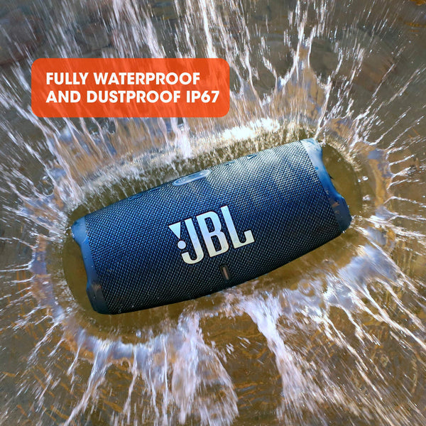 JBL Charge 5 Portable Bluetooth Speaker with Deep Bass, IP67 Waterproof and Dustproof, 20 Hours of Playtime, Built-In Powerbank, Black