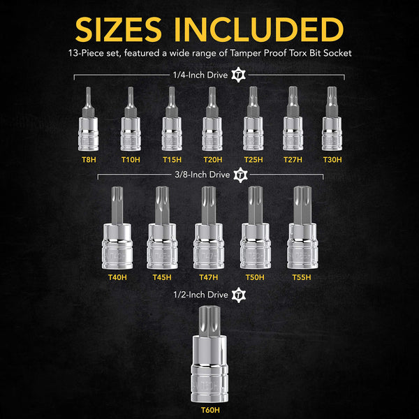 LEXIVON Master Wrench Key Set, 35-Piece Long Arm Ball End Hex Keys | 3-Pack Metric/SAE & Star, Industrial Grade S2 Alloy Steel (LX-131)