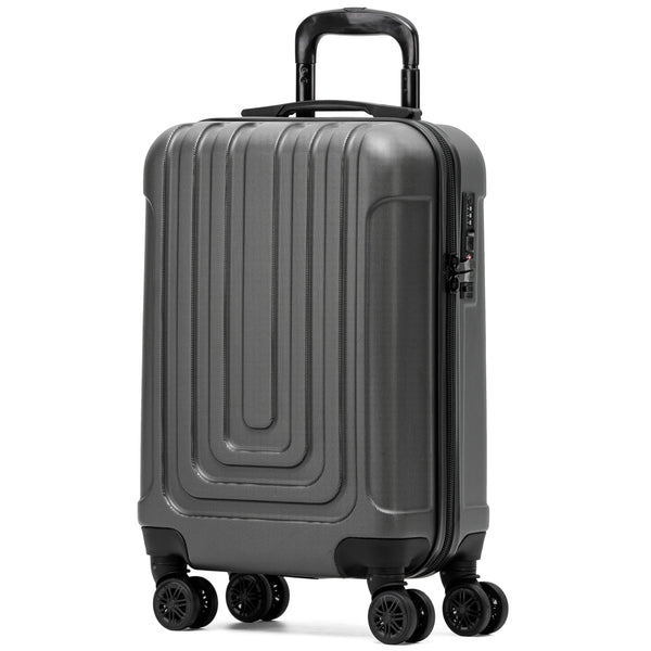 Flight Knight Premium Lightweight Suitcase - Built-in TSA Lock - 8 Spinner Wheels - ABS Hard Shell Check in Highly Durable Luggage - Medium - 67x45x26cm