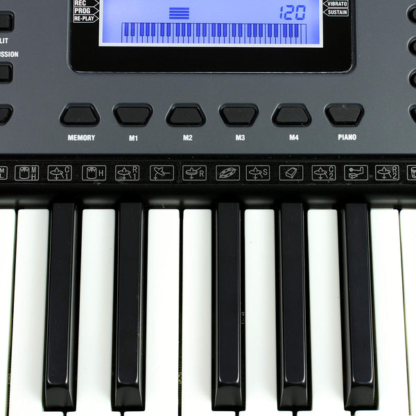 RockJam 88 Key Digital Piano with Full Size Semi-Weighted Keys, Power Supply, Sheet Music Stand, Piano Note Stickers & Simply Piano Lessons