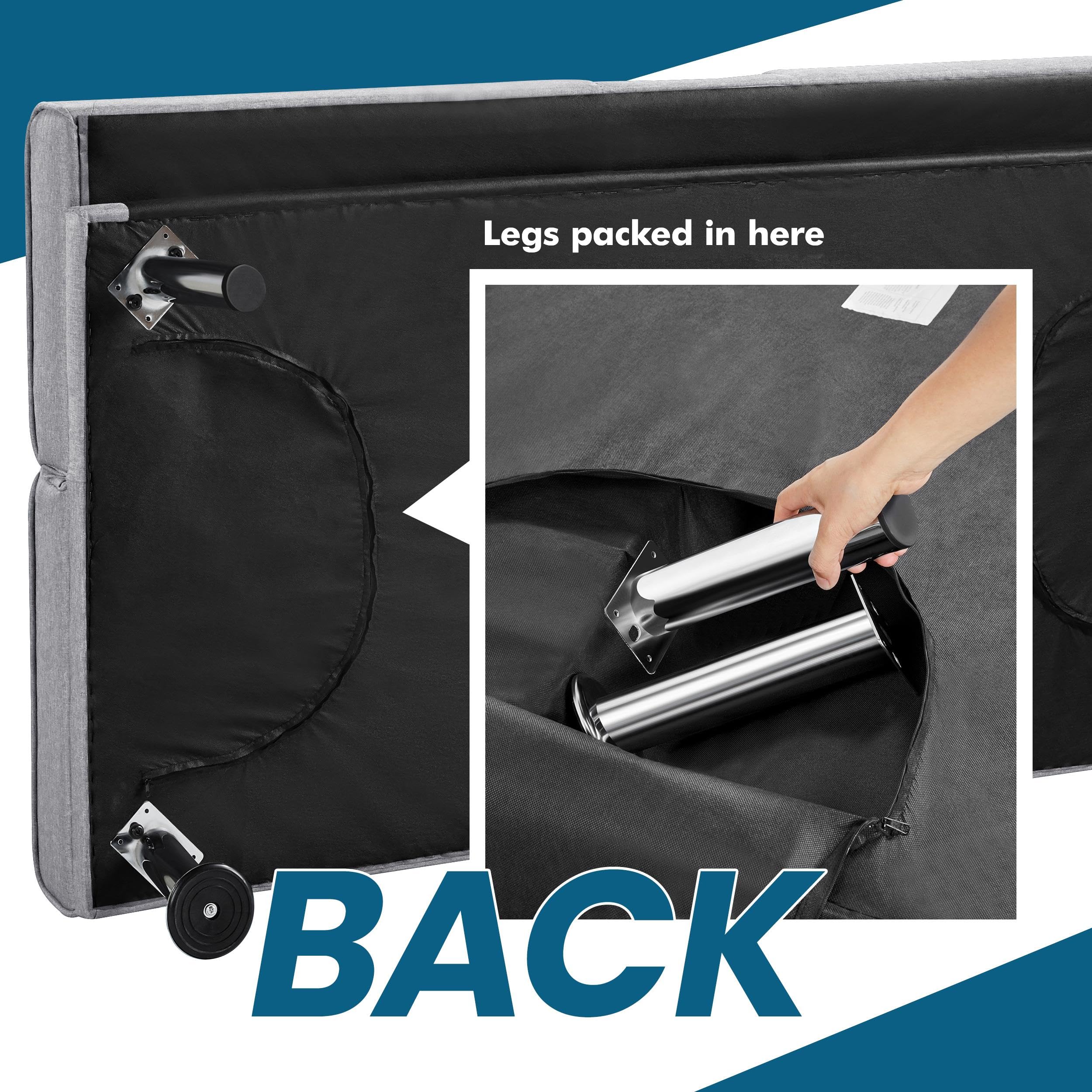 Yaheetech Sofa Bed Fabric Click Clack Sofa Bed with 2 Cup Holders, Convertible Futon Settee, Futon Recliner Lounge for Living Room, Spare Room, Bedroom, Black