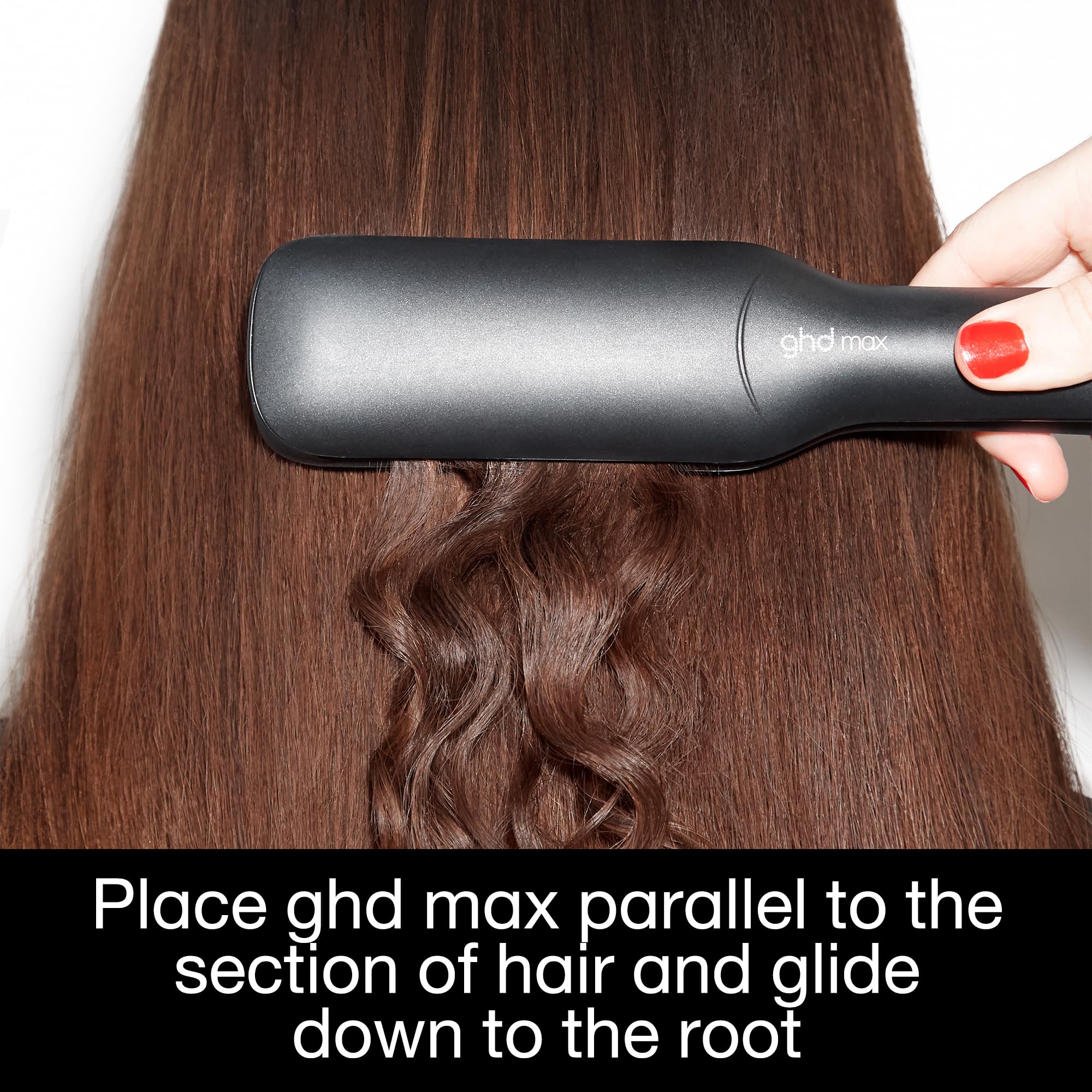 ghd Max Professional Hair Straightener, Wide 1.65" Styling Plates for Quick Easy Styling, Frizz Free, Smooth, Sleek Results