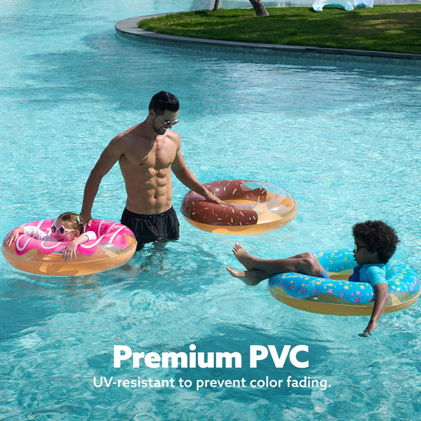 JOYIN Pool Inflatables Swimming Rings 82.5cm (3 Pack), Rubber Ring for Kids and Adults,Pool Inflatables for Adults, Fruit Inflatable Pool Floats for Swimming Pool Party Decorations