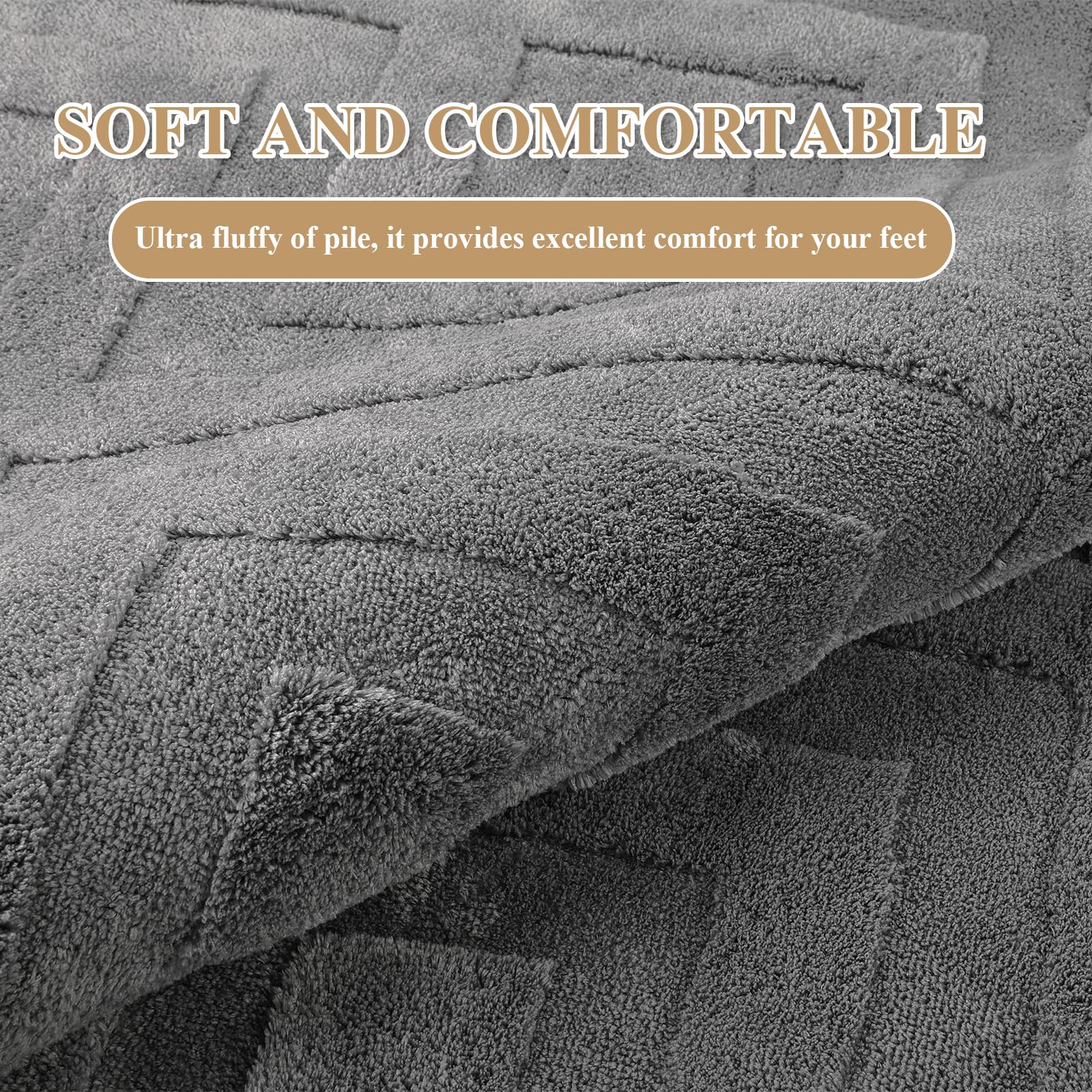 Enyhom Washable Area Rug, Large Soft Geometric Rugs for Bedroom Modern Design Rugs Living Room Non Slip Carpet Stain Resistant Mat for Kitchen Dining