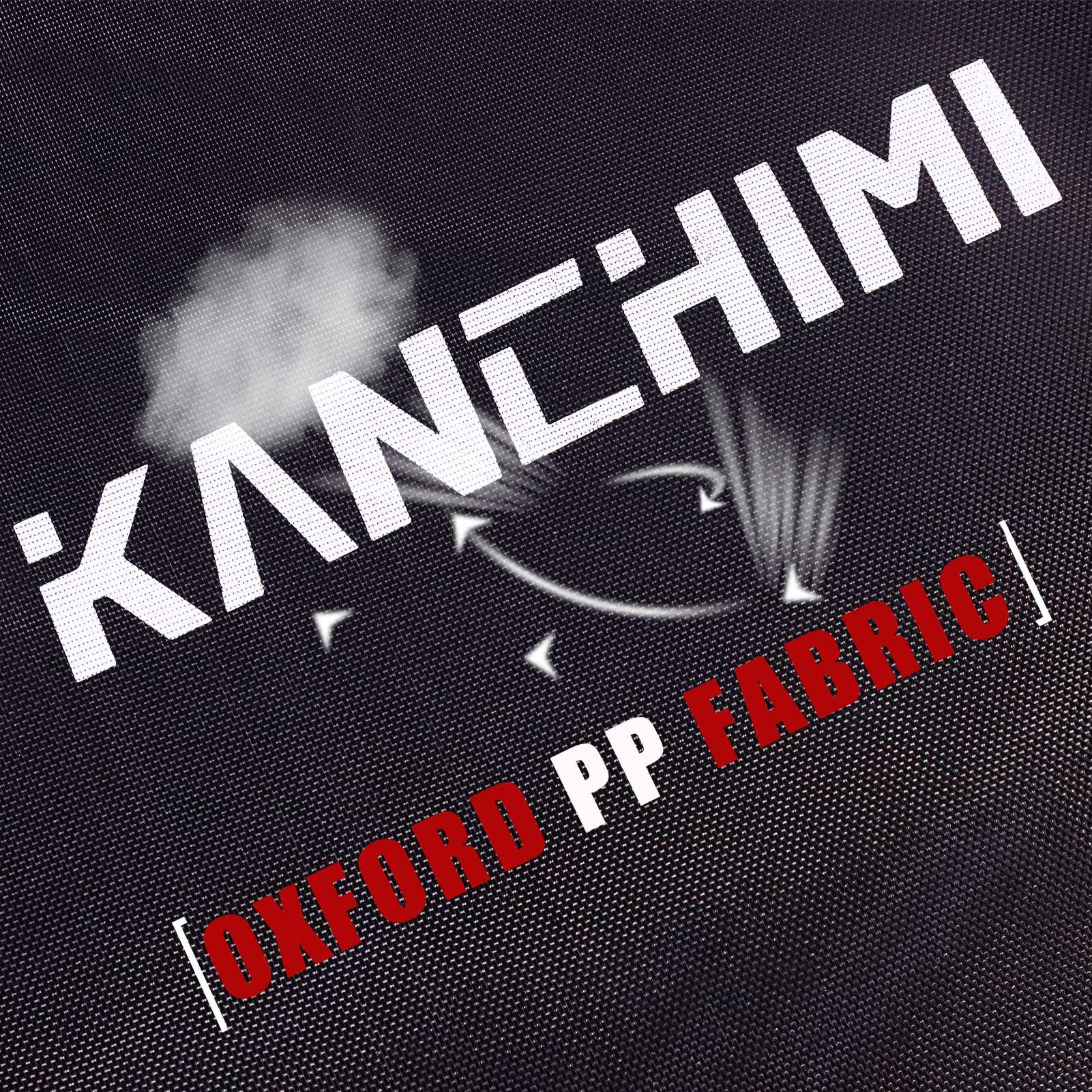 Kanchimi Folding Mini Fitness Indoor Exercise Workout Rebounder Trampoline with Handle, Max Load 150KG(Black Blue)