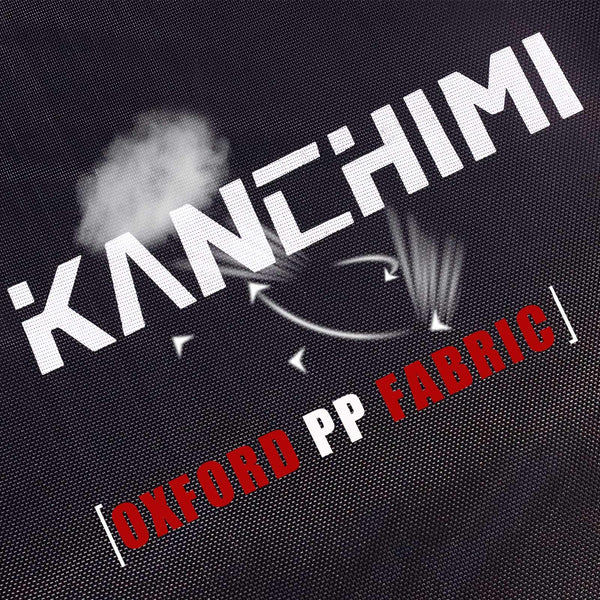 Kanchimi Folding Mini Fitness Indoor Exercise Workout Rebounder Trampoline with Handle, Max Load 150KG(Black Blue)