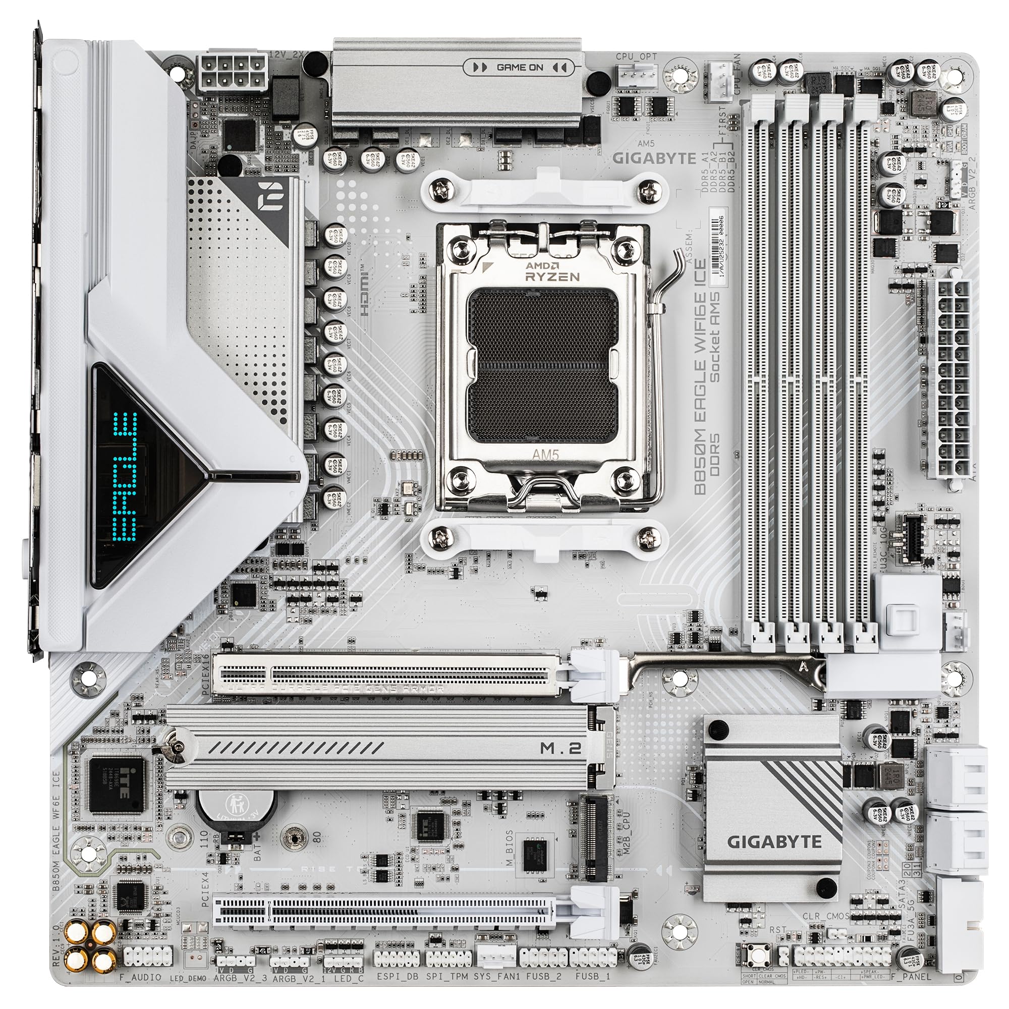 GIGABYTE B850 AORUS ELITE WIFI7 Motherboard - AMD Ryzen 9000 Series CPUs, 14+2+2 Phases Digital VRM, up to 8200MHz DDR5 (OC), 1xPCIe 5.0 + 2xPCIe 4.0 M.2, 2.5 LAN, WIFI 7, USB 3.2 Gen 2x2