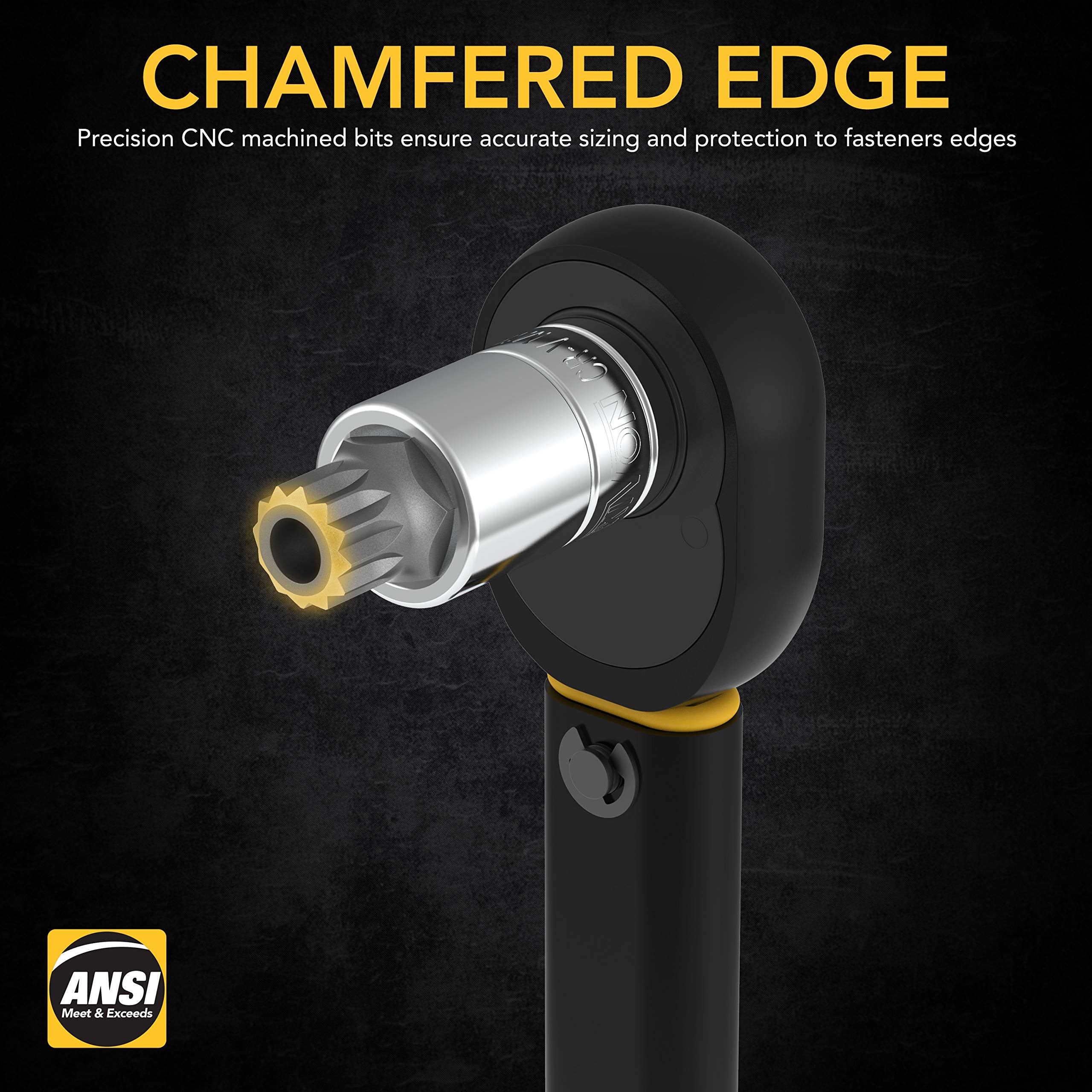 LEXIVON Master HEX Bit Socket Set, Premium S2 Alloy Steel | Complete 32-Piece, SAE and Metric Set | Enhanced Storage Case (LX-144)