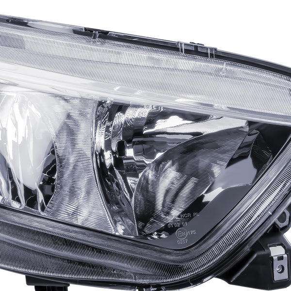 Replacement Passenger Left Side N/S Headlight Head Lamp Electric Adjustment with Round Plug for IVECO Daily 2014-2019