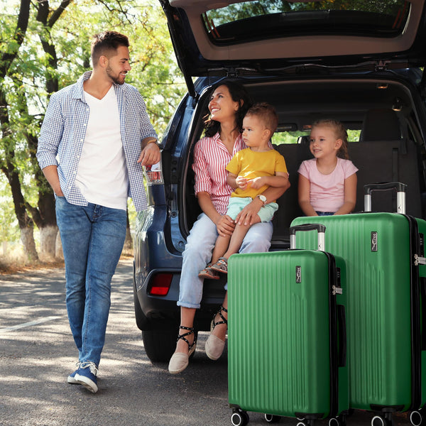 LUGG 15 Inch Vacay Cabin Case - 45x36x20 cm, Airline Approved Carry On Suitcase, ABS Lightweight Suitcase, Water Resistant Hard Suit Case with 360° Spinner Wheels, Carry On Bag with TSA Indent Lock