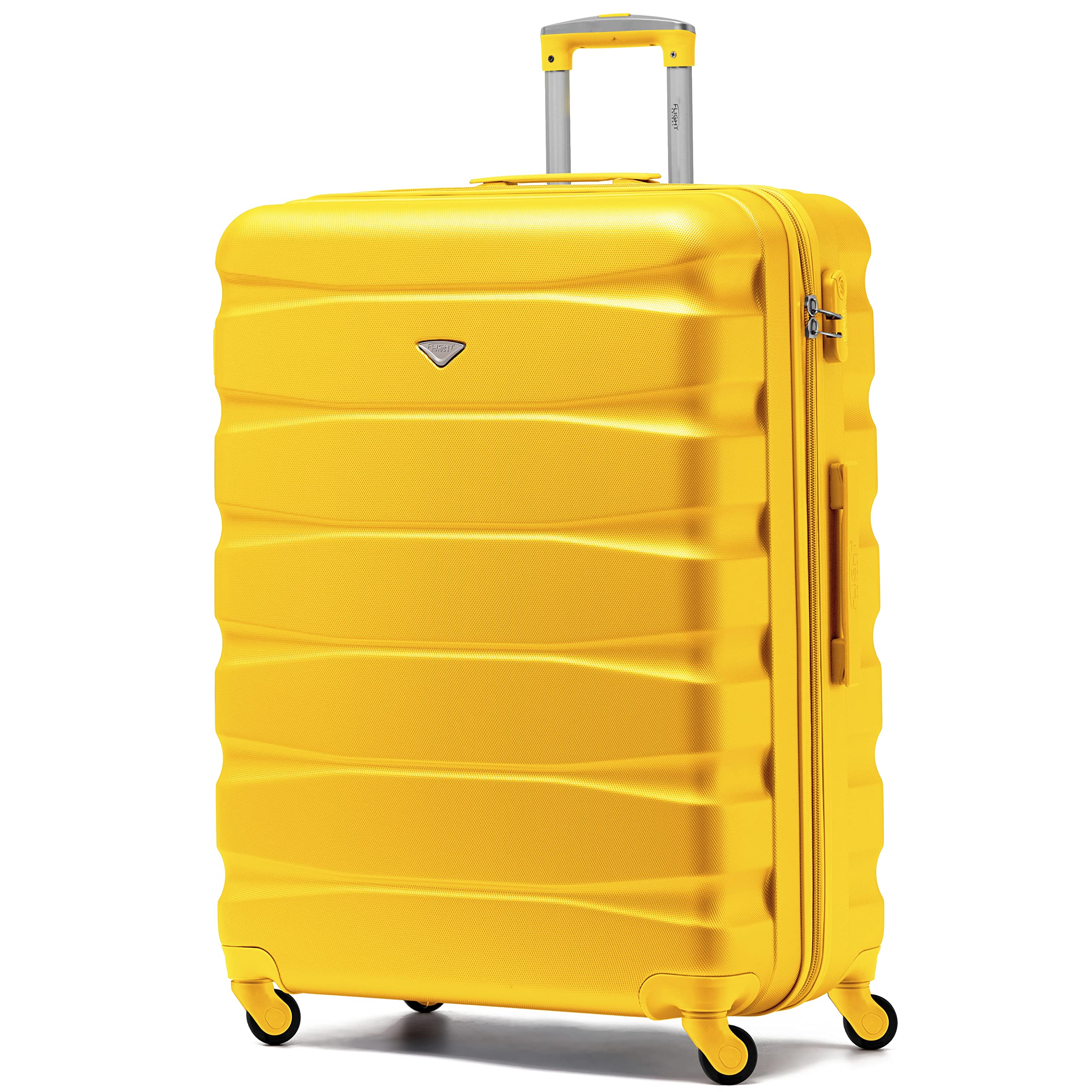 Flight Knight Set of 3 Lightweight 4 Wheel ABS Hard Case Suitcases Cabin & Hold Luggage Options Approved for Over 100 Airlines Including easyJet, British Airways, Ryanair, Jet2 & Many More