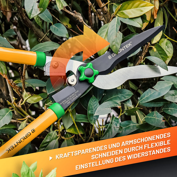 GR?NTEK MARABU Hedge Shears and Lopper Combined, 3 in 1 Combination Lopping Shears and loppers, Bypass or Anvil Cut, Rubberised Ergonomic Handles, SK5