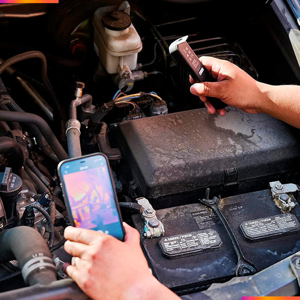 FLIR EDGE - Wireless Bluetooth Thermal Imaging Camera for Smartphones, Compatible with all iOS and Android devices: Use for home inspection, HVAC, automotive, machine industries and more