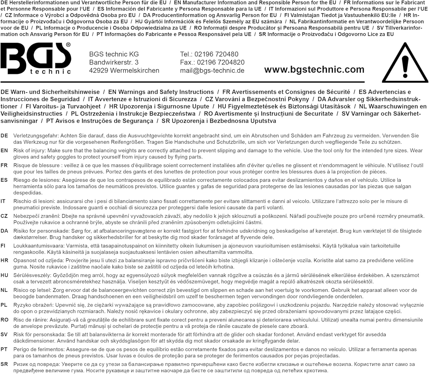 BGS 1539 | Wheel Balancing Weight Pliers | 240 mm