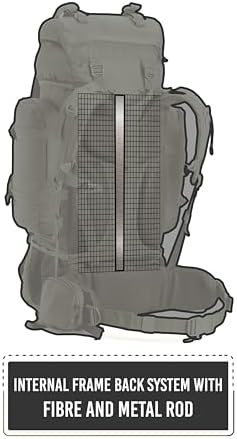 Tripole Colonel Series Internal Frame Rucksack - with Detachable Daypack & Rain Cover