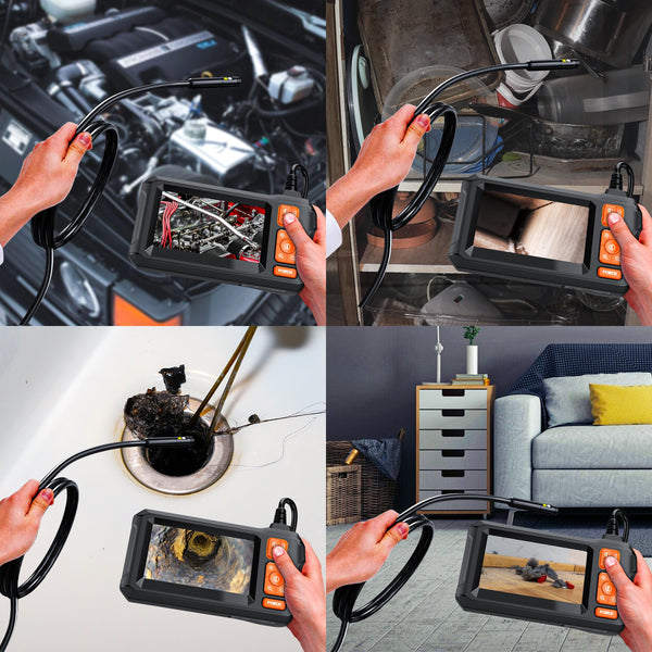 Daxiongmao Borescope, Endoscope Camera with Light, 1080P HD Inspection Camera, Borescope Camera with Light, IP67 Waterproof Camera, 16.5ft Flexible Endoscope Camera, Gadgets for Men (4.3”)