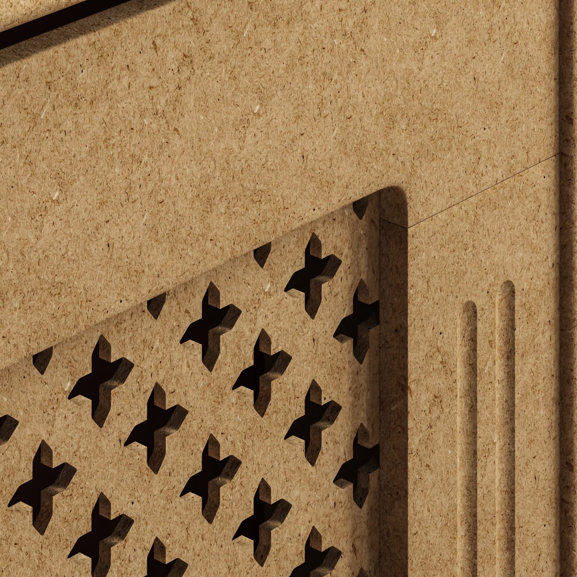 Vida Designs Oxford Radiator Cover – Traditional Cross Pattern, Olive Grey, MDF, Modern Painted Finish, Heat Efficient, Small, (H 82 x W 78 x D 19 cm)