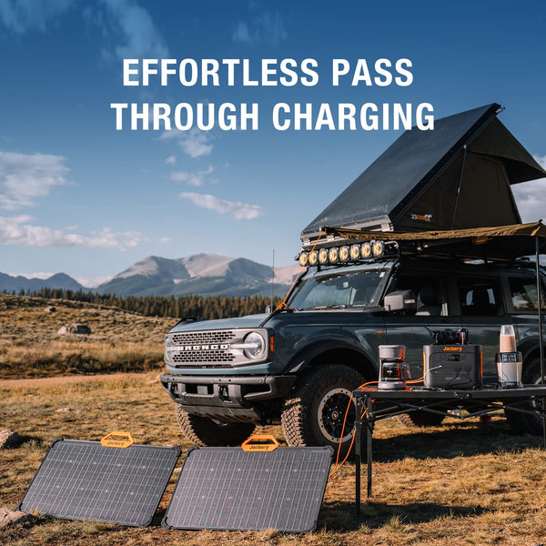 Jackery SolarSaga 200W Portable Solar Panel, Foldable Solar Panel, Off-Grid Power for Outdoor Adventures, Emergency