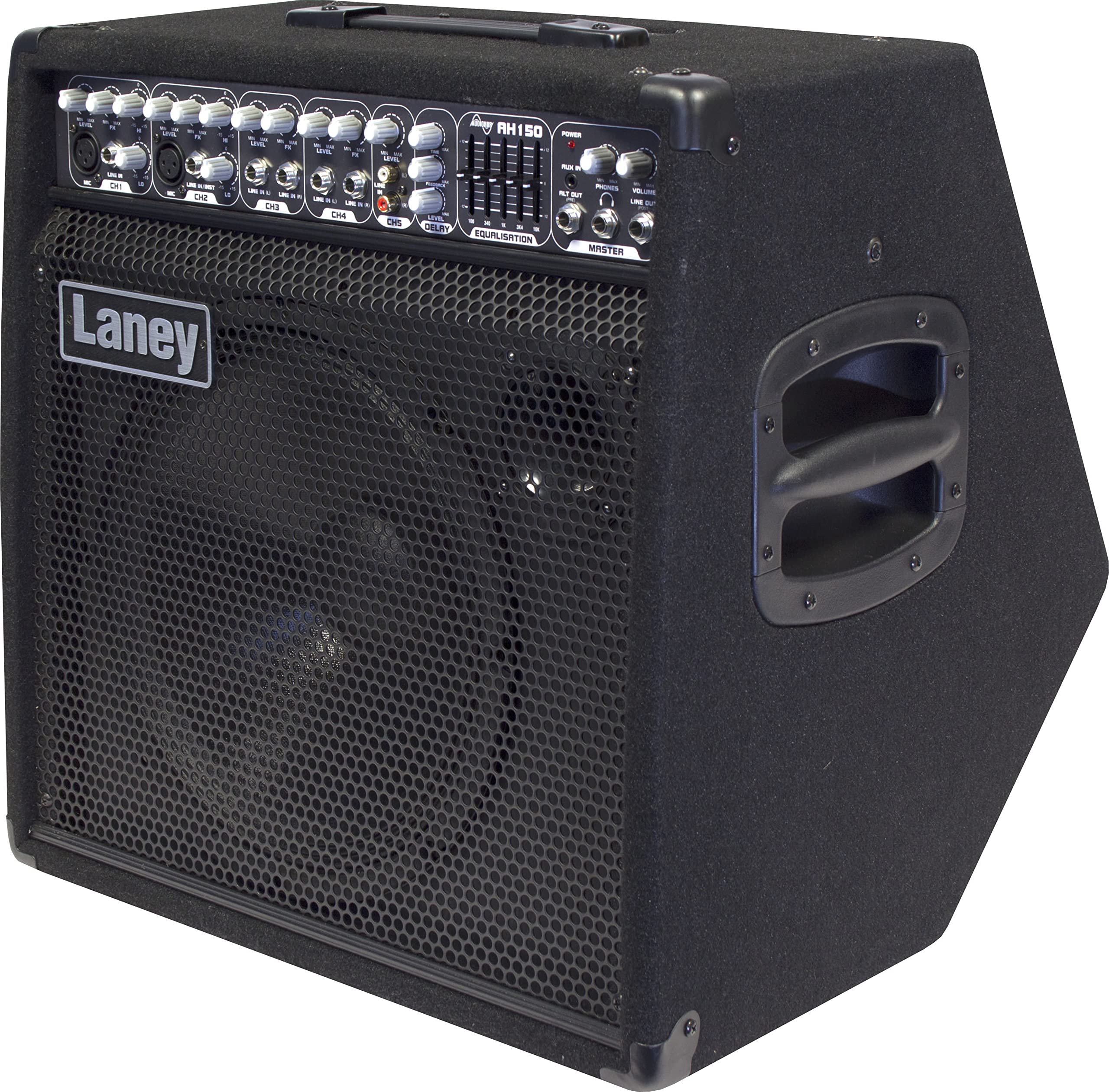 Laney AUDIOHUB Series AH80 - Multi-Input Combo Amp - 80W - 10 inch Woofer plus Horn, Black
