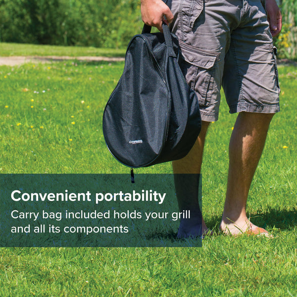 Campingaz Party Grill 400 CV, Camping Stove and Grill, All-in-One Portable Camping BBQ, with Griddle, Grid and Pan Support, Lid Doubles as Wok, Blue