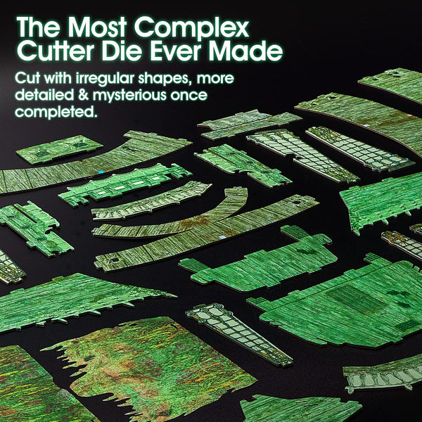 CubicFun LED Pirates of the Caribbean Flying Dutchman Model Kits for Adults to Build 3D Jigsaw Puzzles Ship Model Building Gifts for Adults Kids Girls Boys - 360 Pieces