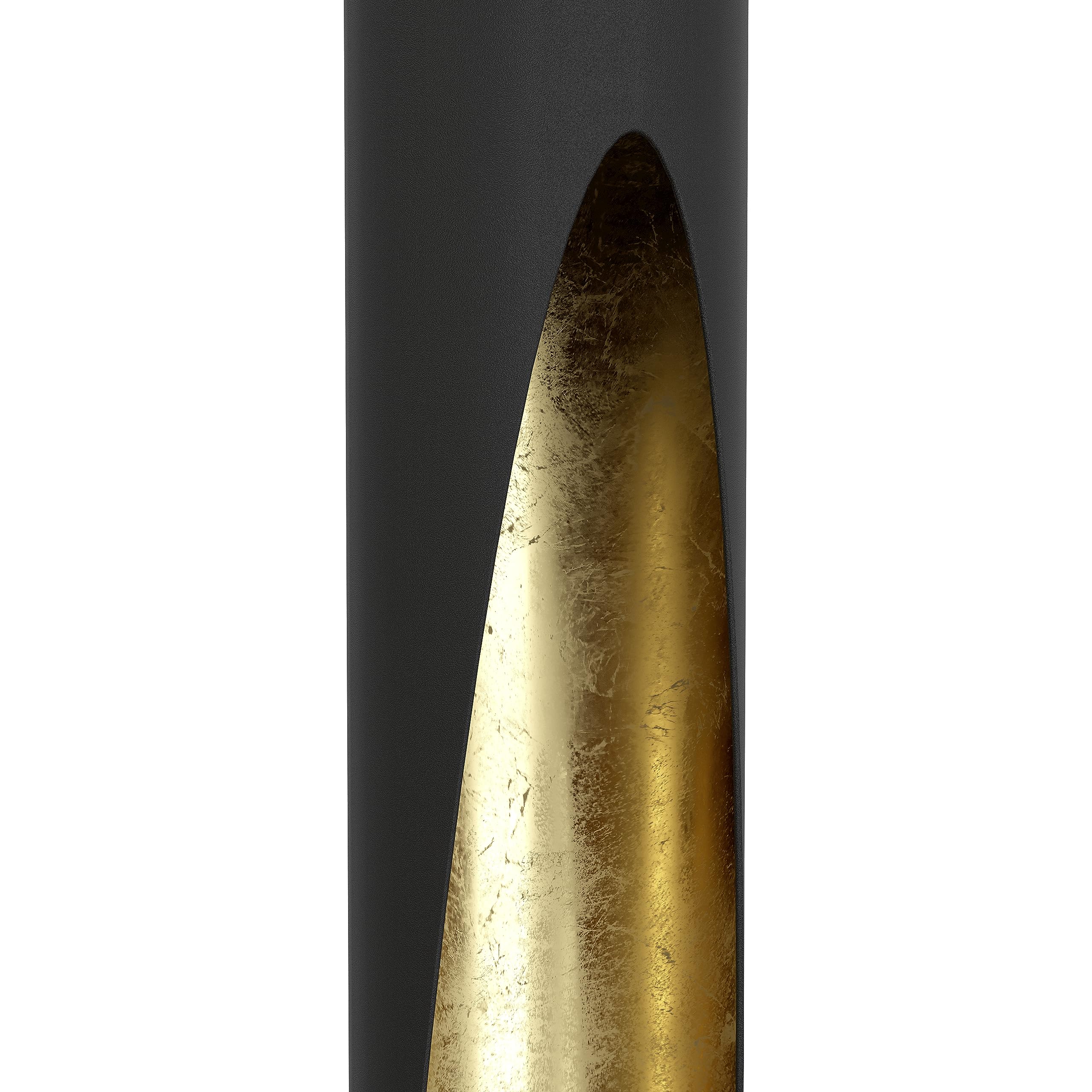 EGLO LED Pendant light Barbotto, ceiling light fitting with indirect lighting, hanging lamp for dining and living room, metal in black and gold, GU10