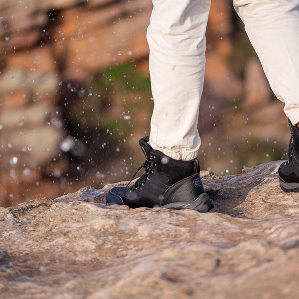 Jack Walker Mens Walking Leather Boots Lightweight Vent Breathable Hiking Trekking Shoes JW8215