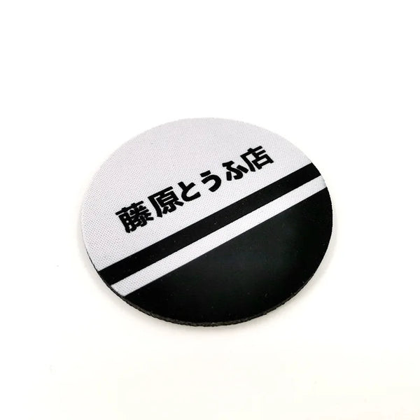 JDM Initial D Car Water Cup Mat Anti Slip Mat Car Interior Universal Car Odorless Coasters Door Slot Anti Slip Mat Accessories