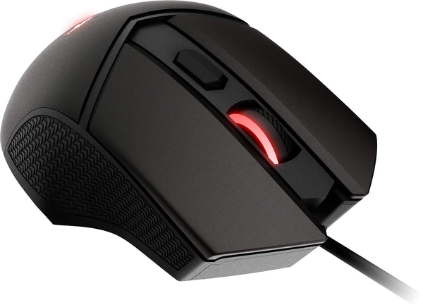 MSI CLUTCH GM51 LIGHTWEIGHT Gaming Mouse - 26000 DPI Optical Sensor, Elite 0.125ms Latency, 60M+ Click OMRON Switches, 6-Buttons, FriXionFree Cable, RGB Diamond LightGrips, 75g - Wired