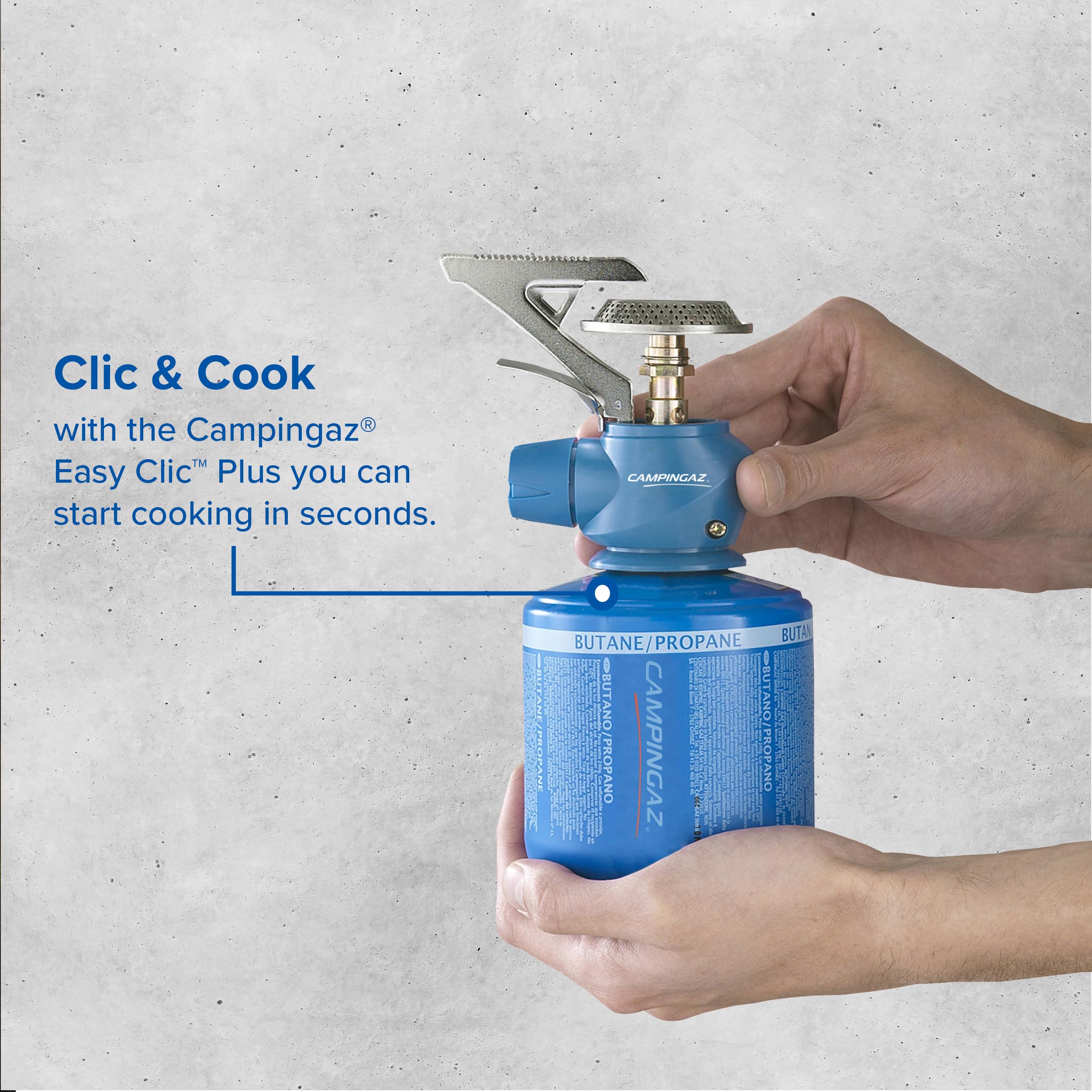 Campingaz Twister Plus Gas Stove | 1-burner camping stove for outdoor backpacking or festivals | Single burner | powerful output 2600 watts | carrybag included | runs off CV 470 gas cartridge