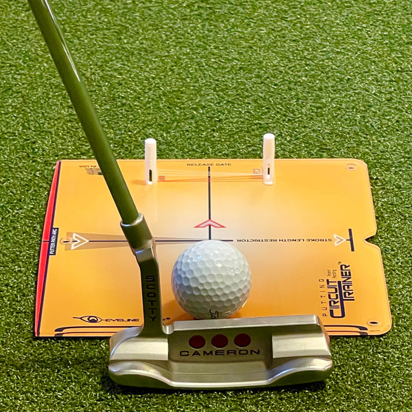 EyeLine Golf Putting Mirror, Circuit Trainer, Portable Putting EyeLine Alignment Training Aids with Bag, Indoor-Outdoor Practice, Golf Accessories,