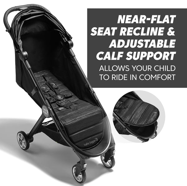 Baby Jogger City Tour 2 Travel Stroller | Ultra-Lightweight, Foldable & Compact Pushchair Buggy | Shadow Grey