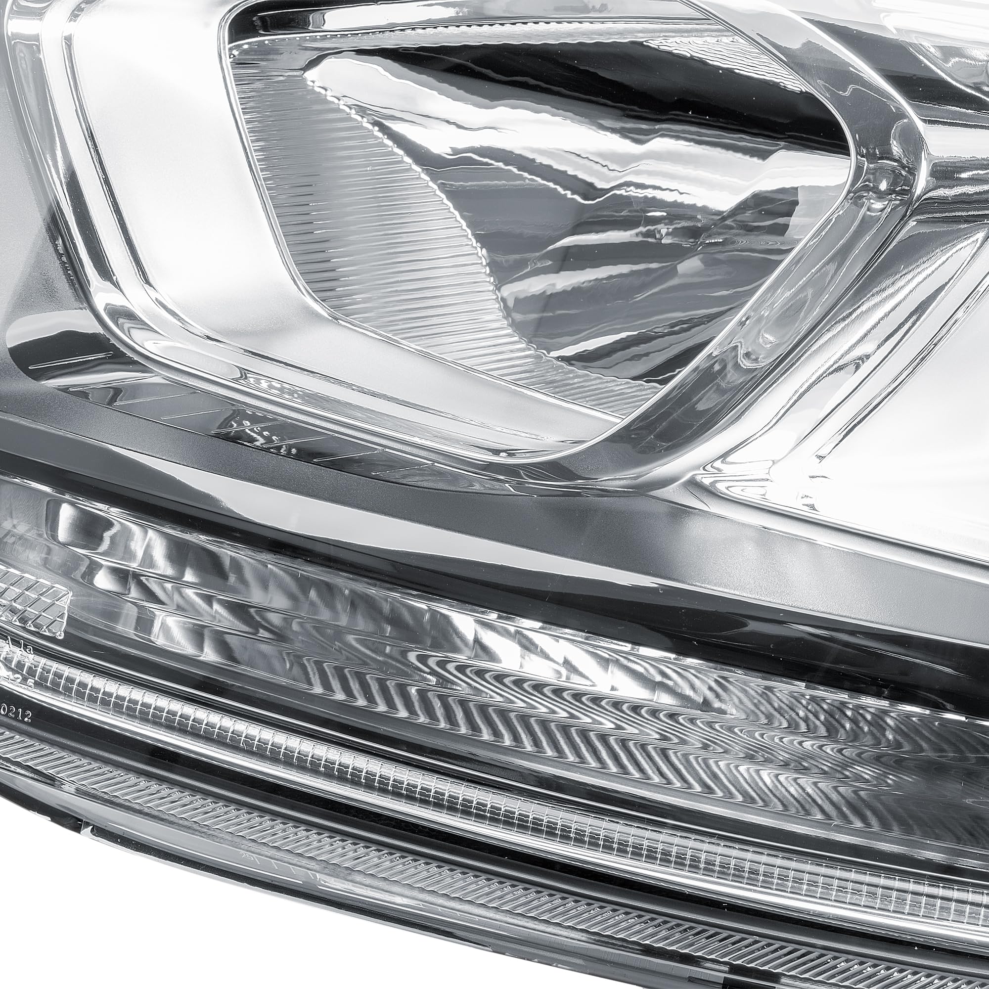 Replacement Driver Right Side O/S Headlight Head Lamp with Projector Electric Adjustment for Ford Transit Tourneo Custom 2020-2023