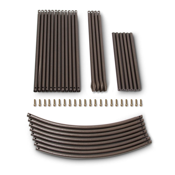 Relaxdays Powder-Coated Steel Rose Arch, Garden Arbour or Trellis, Weather-Proof Support for Climbing Plants, Dark Brown