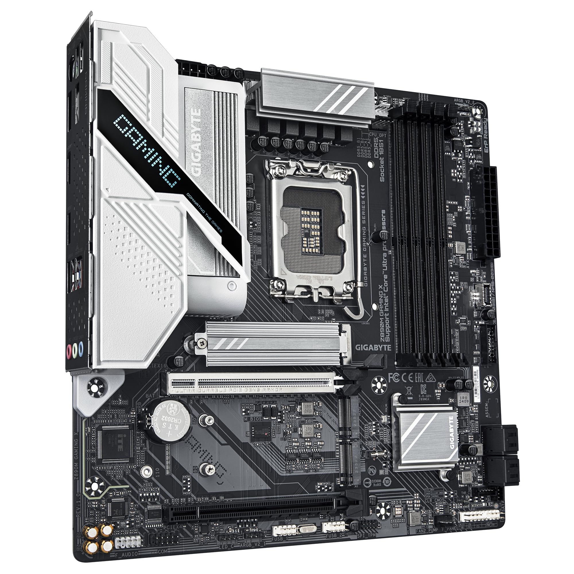 GIGABYTE Z890I AORUS ULTRA Motherboard - Supports Intel Core Ultra (Series 2) CPUs, 8+1+2 phases VRM, up to 8800MHz DDR5 (OC), 1xPCIe 5.0 + 1xPCIe 4.0, Wi-Fi 7, 2.5GbE LAN, Thunderbolt 4
