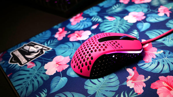 Xtrfy M4 RGB, Ultra-Light Wired Gaming Mouse, Ergonomic Design for Right-Handers, Pixart 3389 Sensor, Adjustable RGB Lighting, Pink Edition