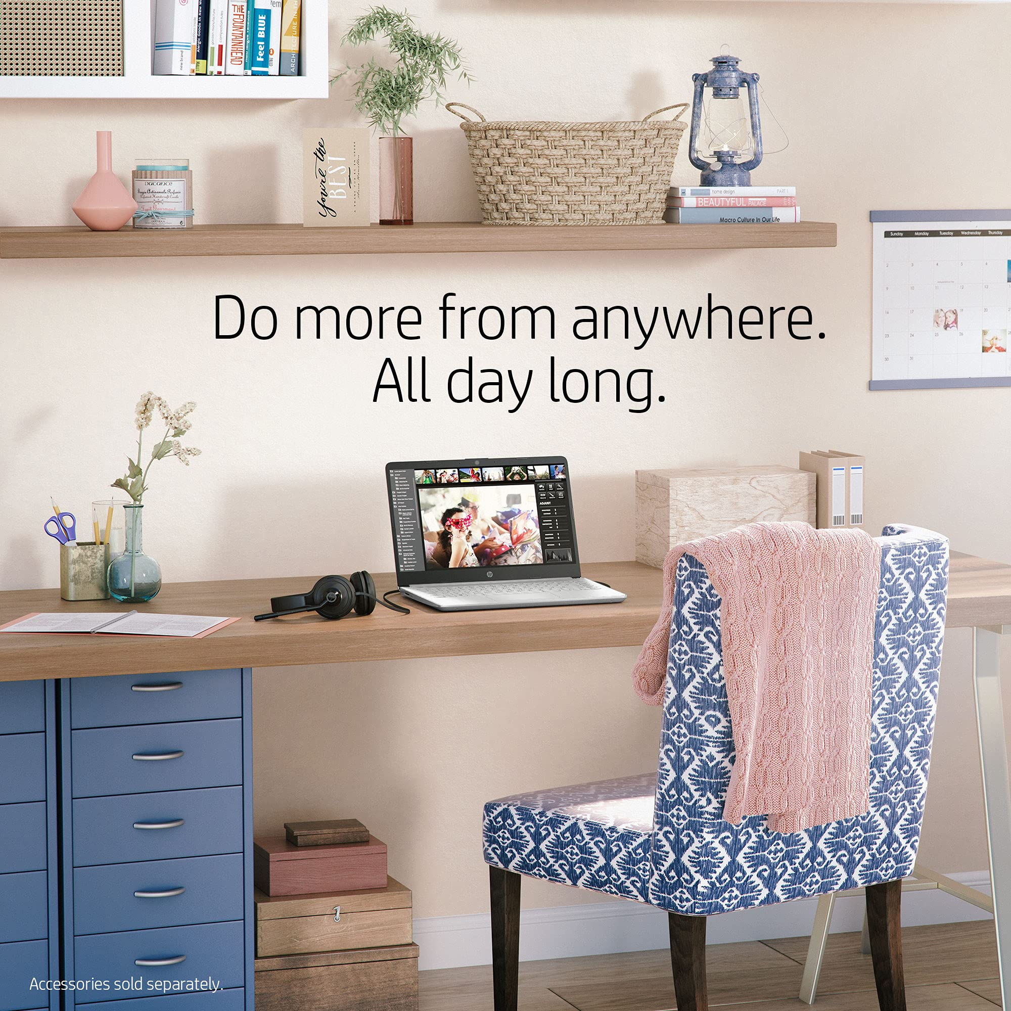 HP 14" Laptop, Intel Core i5-1235U Processor, 8 GB RAM, 512 GB SSD, Intel Iris Xe Graphics, FHD Display, Up to 8hrs battery, Win 11, Dual Speakers, Natural Silver, 14s-dq5005sa