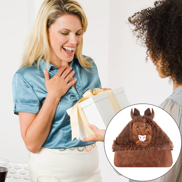 Shoppawhile Sloth Gifts for Women Wearable Hooded Blanket Soft Cute Warm Fluffy Sloth Hooded Blanket 59 * 51 inch